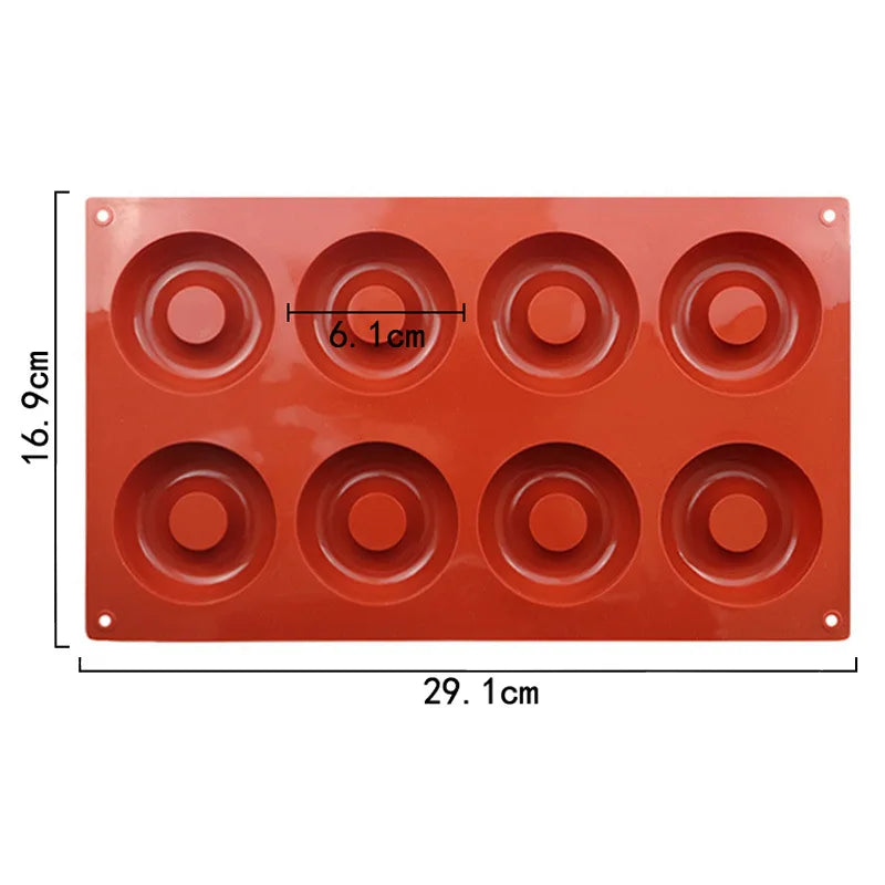 Cylinder Silicone Donut Mold – Non-Stick Baking Tray