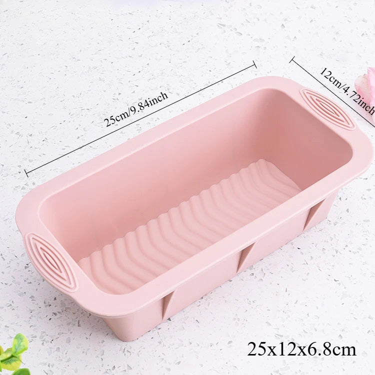 3D Silicone Bread Loaf Pan – Non-Stick Rectangular Baking Mold