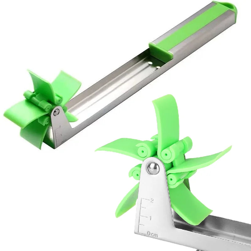 Stainless Steel Windmill Watermelon Cutter – Quick Fruit Slicer Tool
