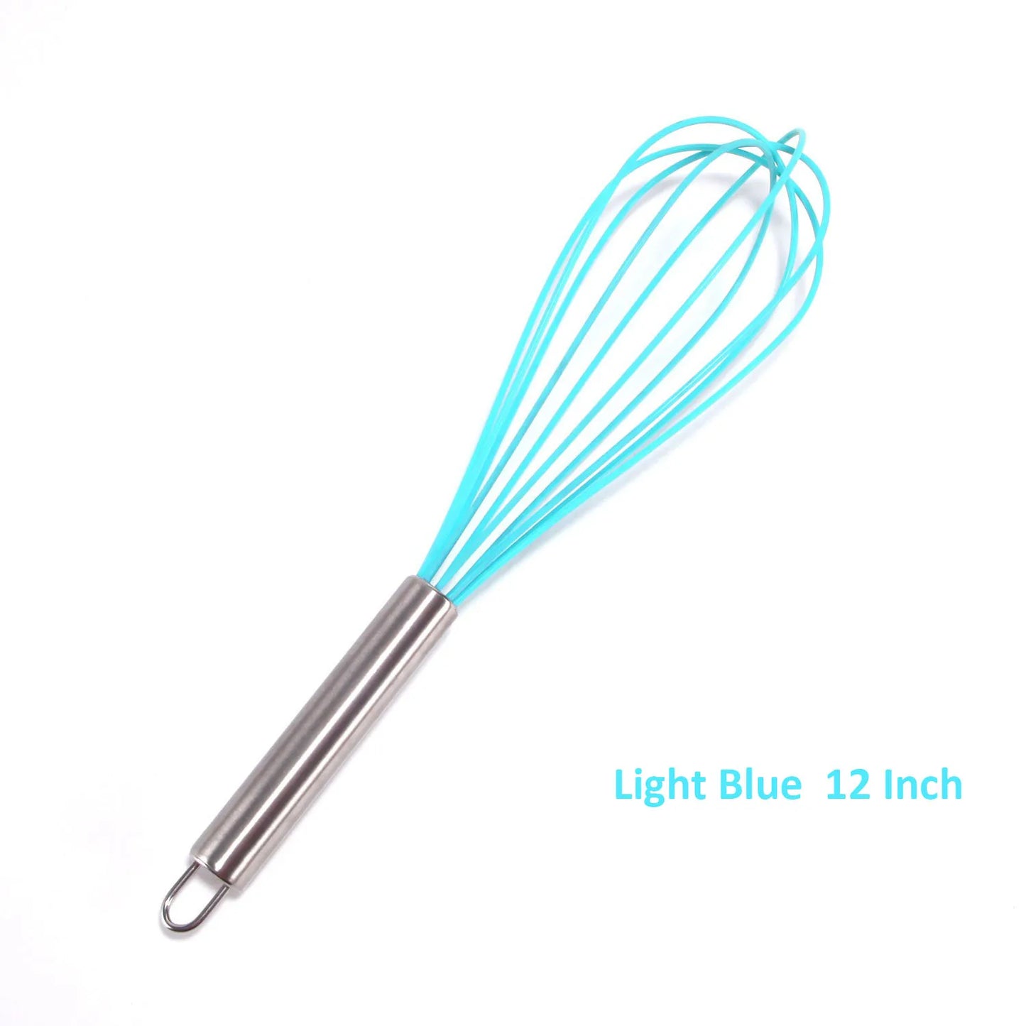 Stainless Steel Balloon Whisk – Manual Egg Beater (8/10/12 Inch)