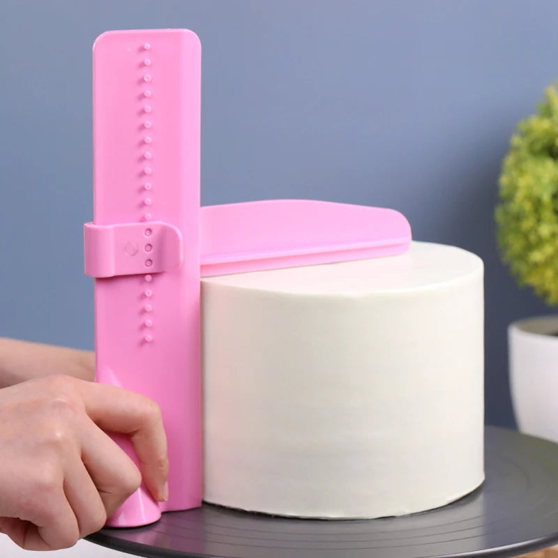 Adjustable Cake Scraper & Fondant Smoother – DIY Baking Tool