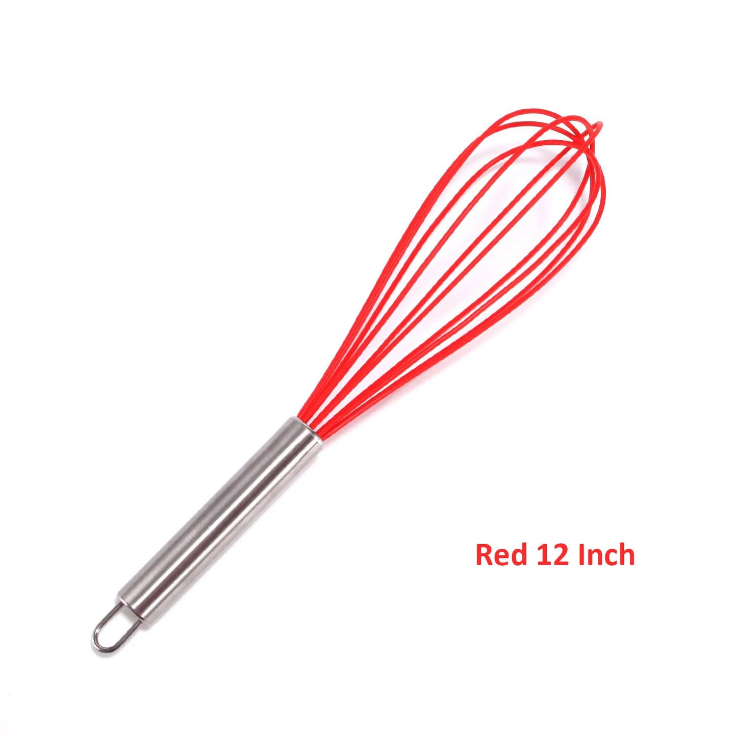 Stainless Steel Balloon Whisk – Manual Egg Beater (8/10/12 Inch)