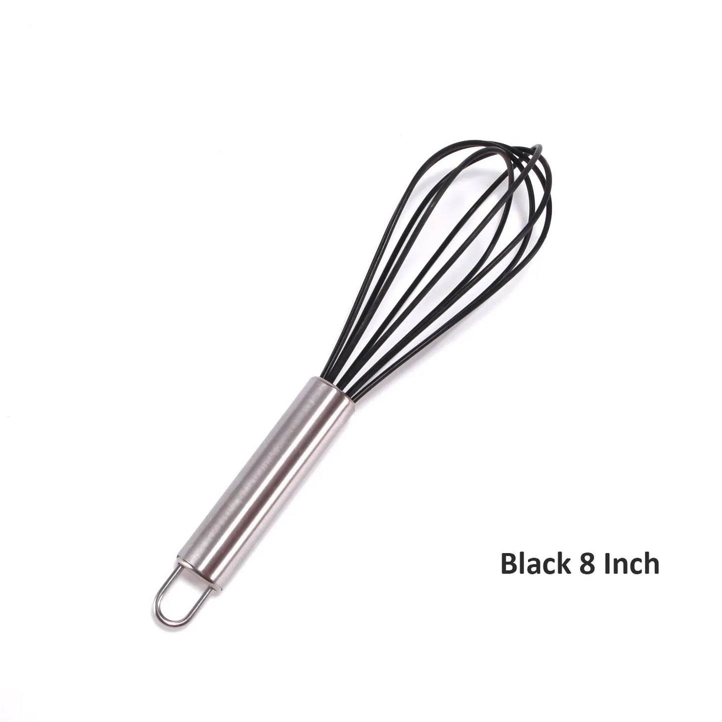 Stainless Steel Balloon Whisk – Manual Egg Beater (8/10/12 Inch)