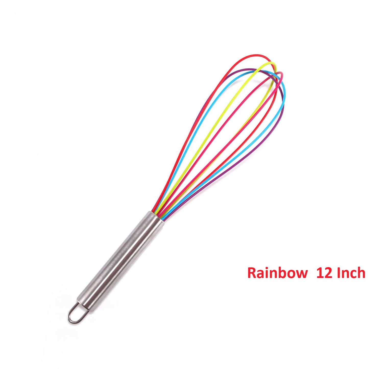 Stainless Steel Balloon Whisk – Manual Egg Beater (8/10/12 Inch)