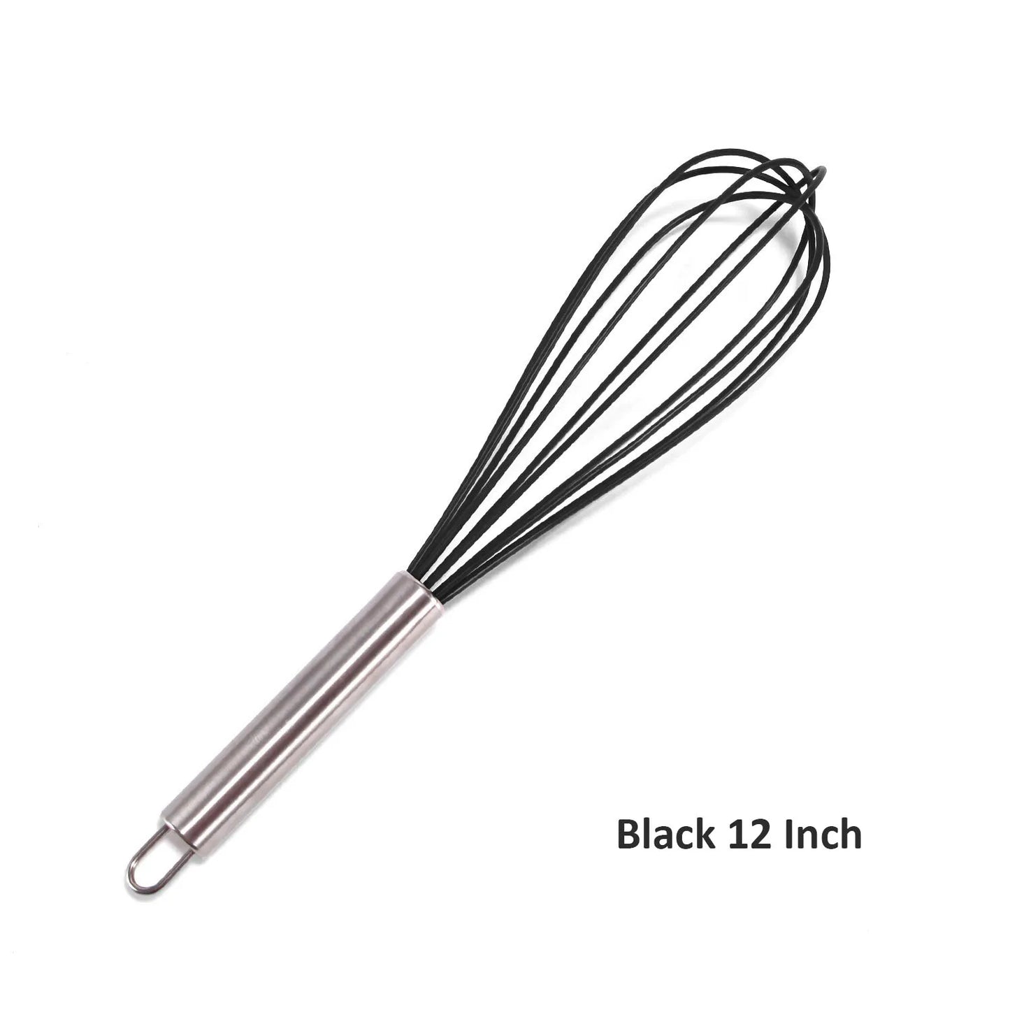 Stainless Steel Balloon Whisk – Manual Egg Beater (8/10/12 Inch)