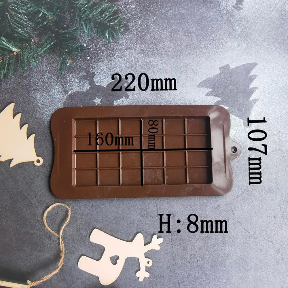 Dubai Silicone Chocolate Bar Mold – Fondant & Baking Mold