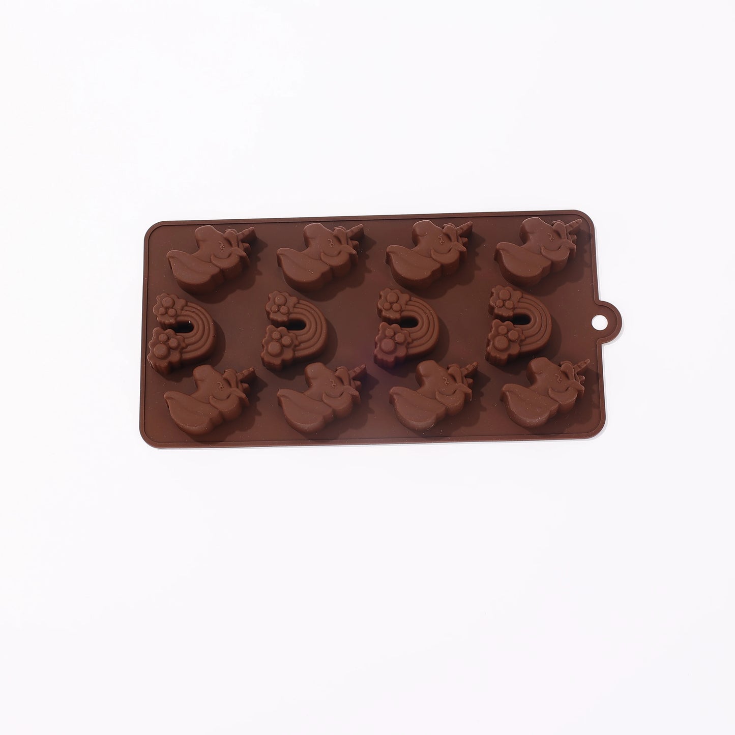 1PCS Silicone 12-Cell Chocolate & Fondant Mold – Reusable Baking Mould for Candy, Ice, and Desserts