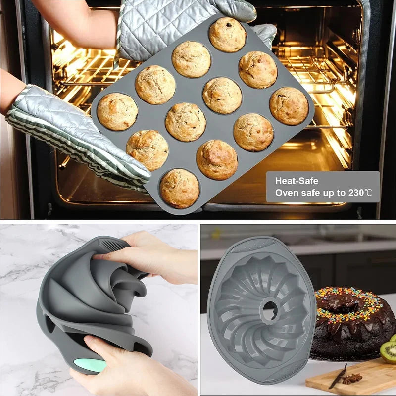 Silicone Bread & Muffin Mold – Non-Stick Heat-Resistant Bakeware