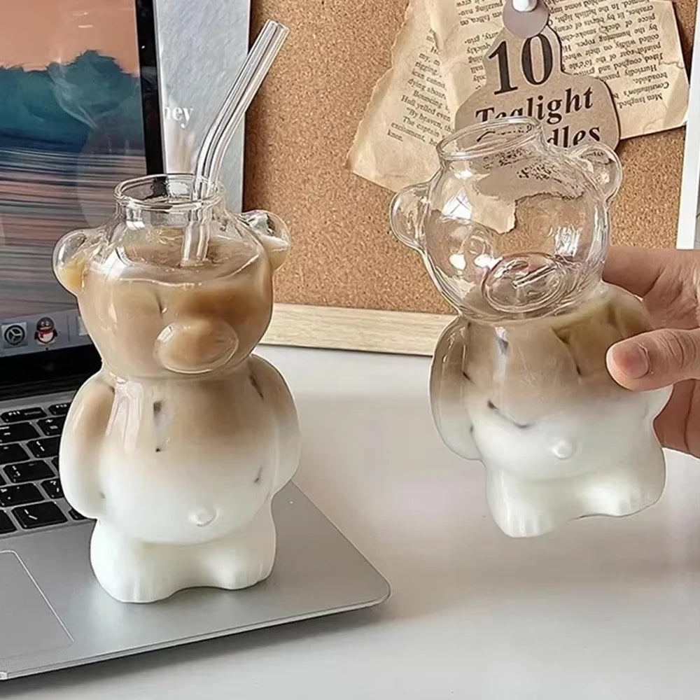 SweetBear Creative Glass Mug