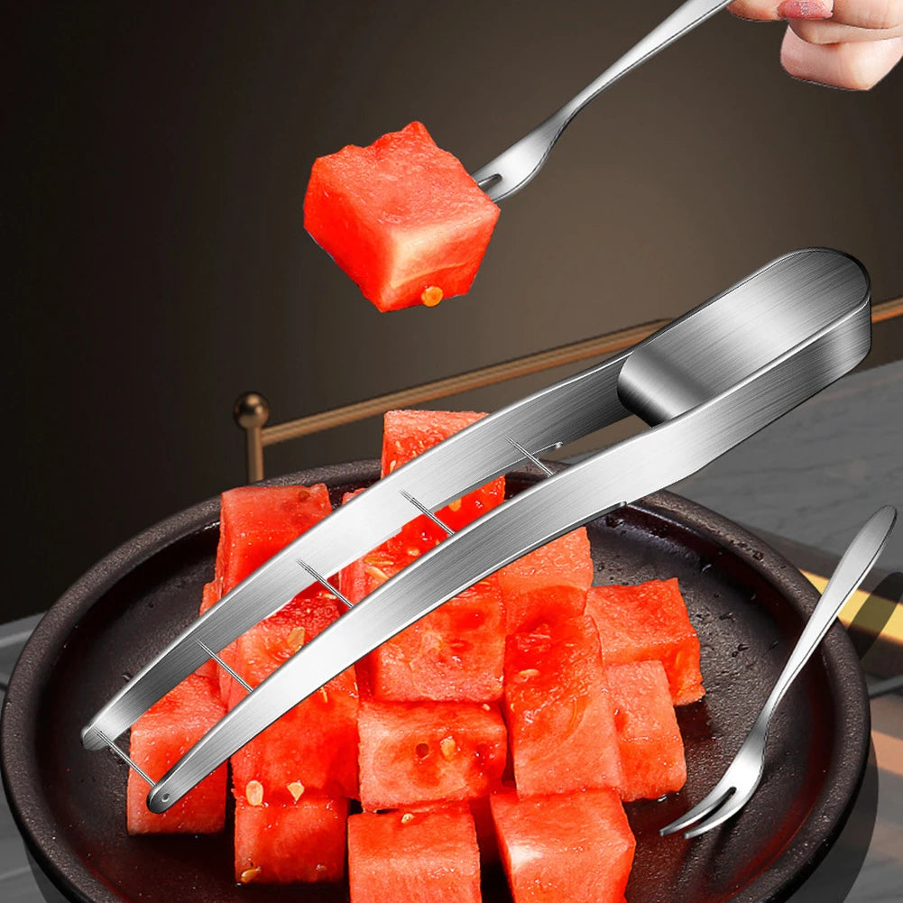 Stainless Steel Watermelon Slicing Knife & Corer – 24cm Fruit Cutter Tool