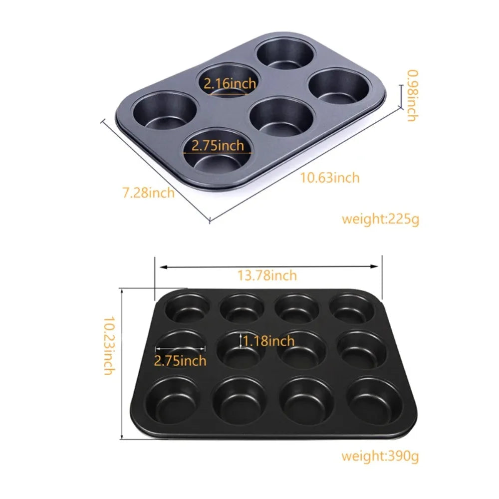 6 or12 Cups Nonstick Muffin and Cupcake Pan