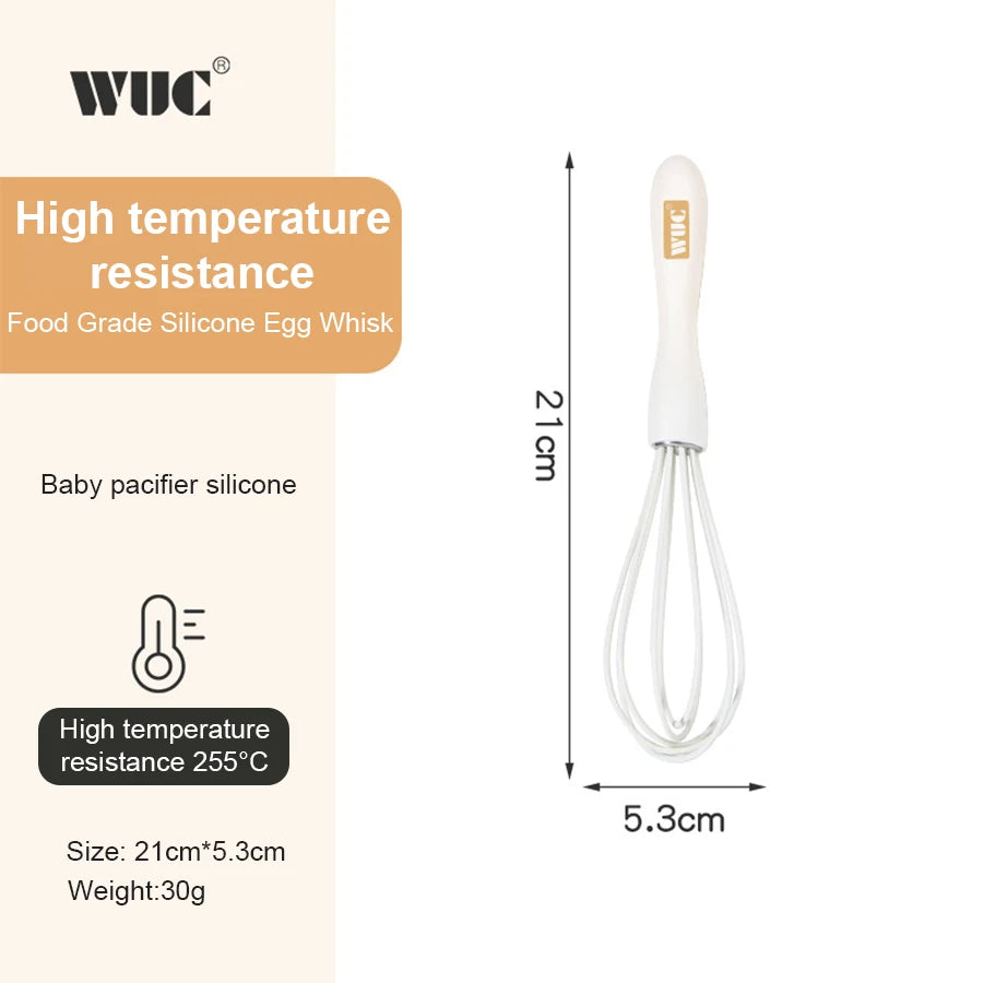 Silicone Baking Tool Set – Spatula, Scraper, Whisk & Oil Brush