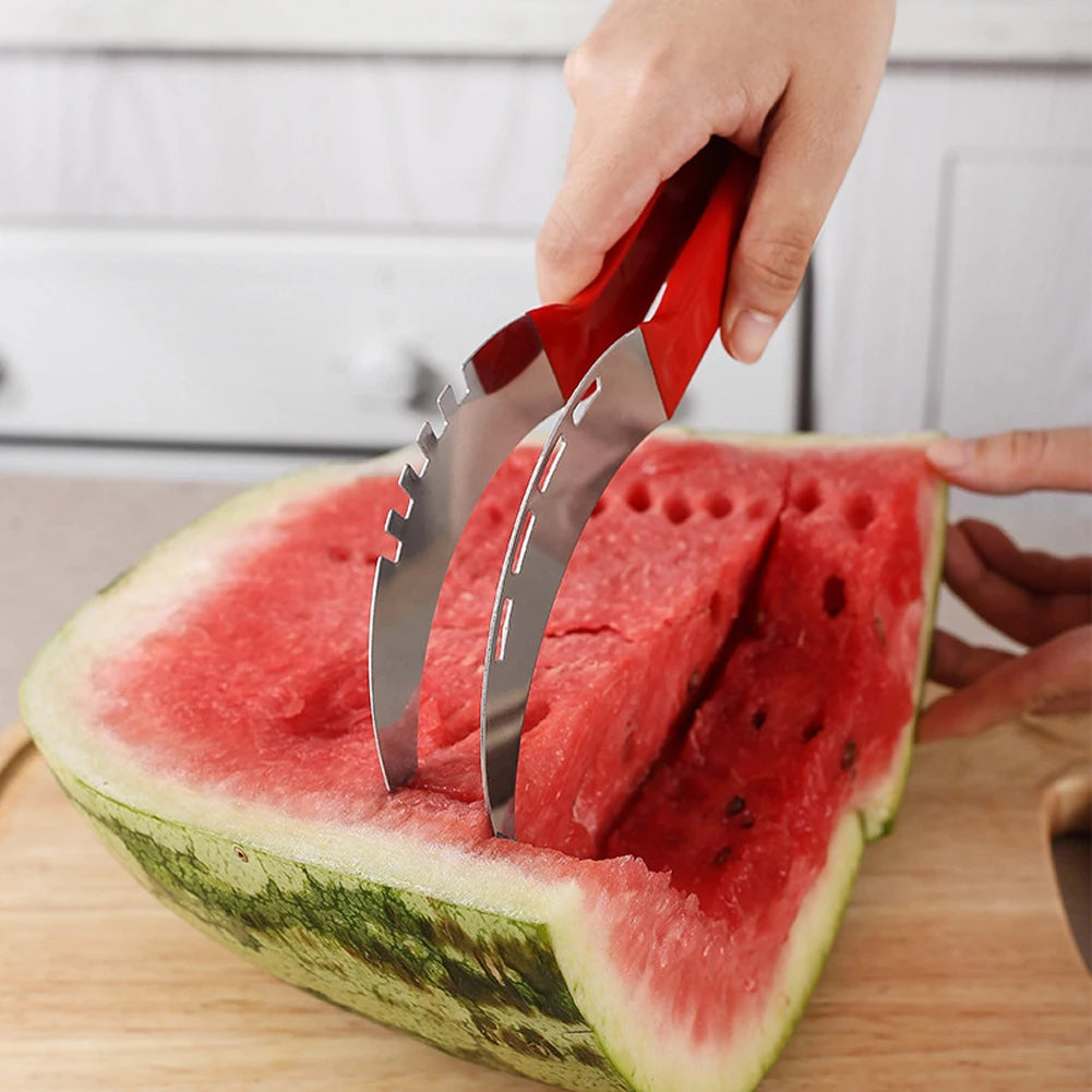 Stainless Steel Watermelon Slicing Knife & Corer – 24cm Fruit Cutter Tool