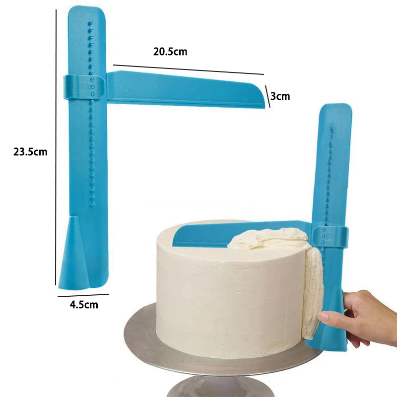 Teeth-Edge Cake Scraper for Fondant & Buttercream