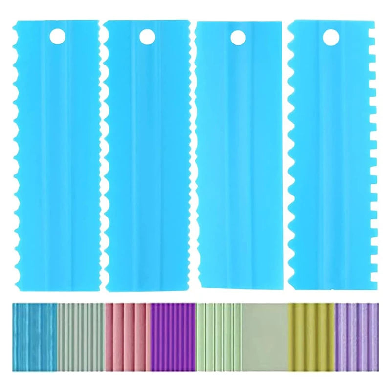 Teeth-Edge Cake Scraper for Fondant & Buttercream