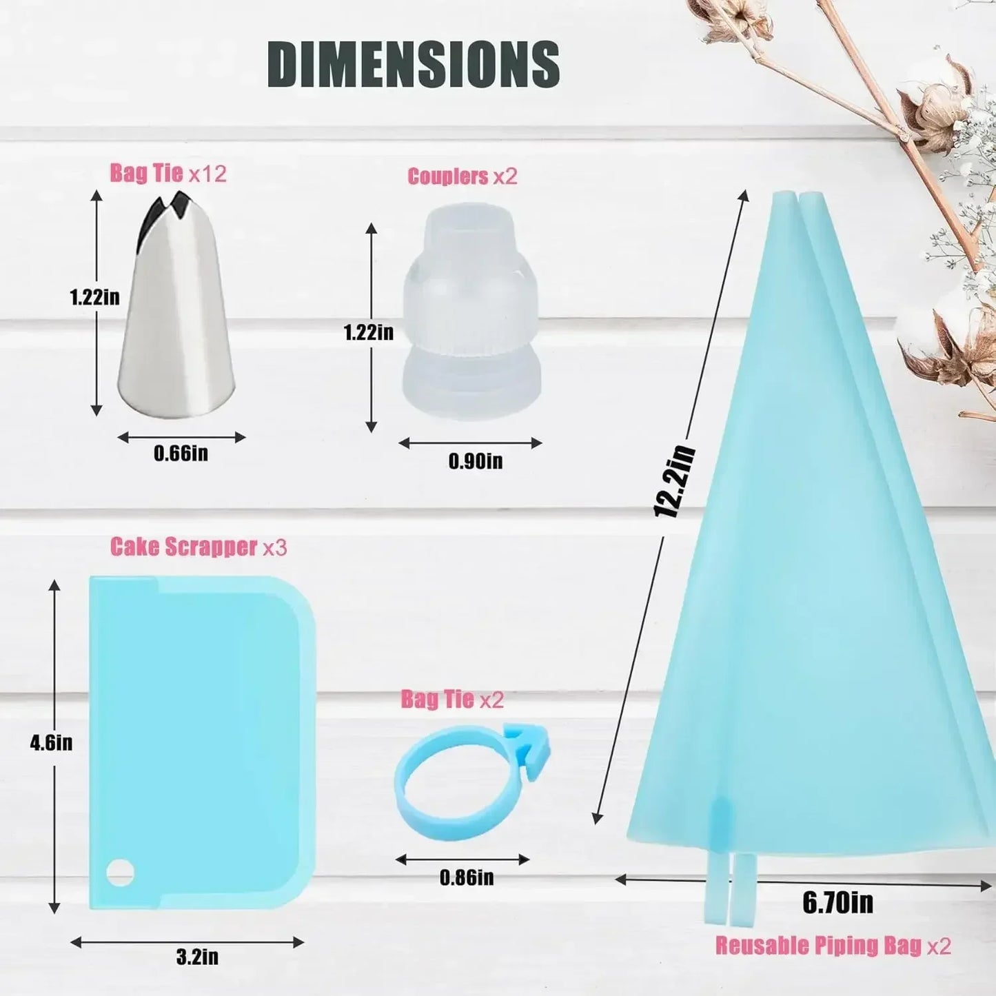 Piping Bags Cake Decorating Tools Reusable Silicone Pastry Bags