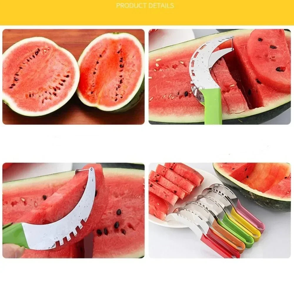 Stainless Steel Watermelon Digger & Fruit Slicer – Kitchen Cutter Tool