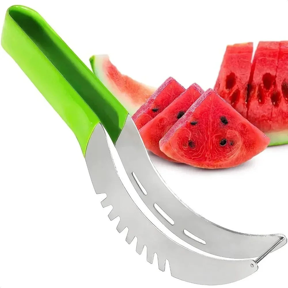 Stainless Steel Watermelon Digger & Fruit Slicer – Kitchen Cutter Tool