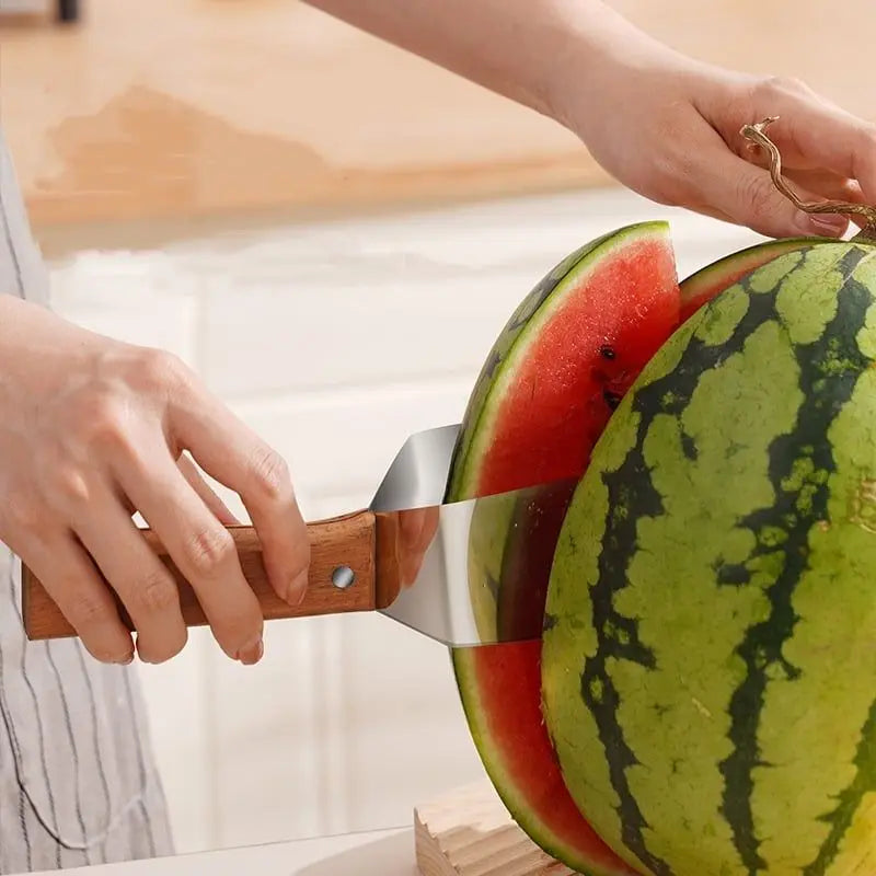 SliceMaster™ Stainless Steel Watermelon Cutter & Corer Clip