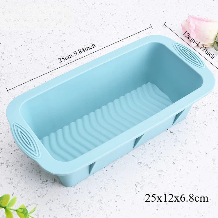 3D Silicone Bread Loaf Pan – Non-Stick Rectangular Baking Mold