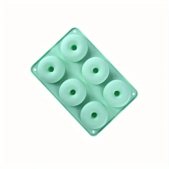 6-Hole Silicone Donuts Mold – Non-Stick Flexible Baking Tray