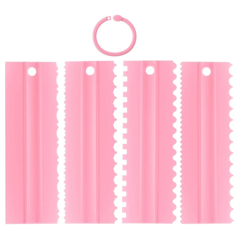 Teeth-Edge Cake Scraper for Fondant & Buttercream