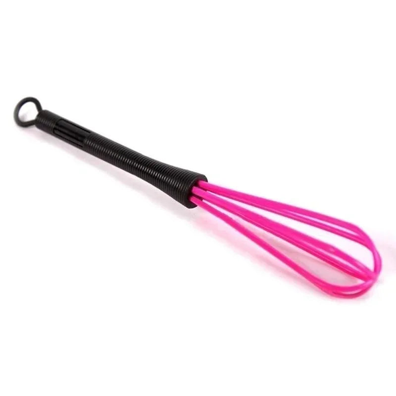 Portable Manual Egg Beater – Plastic Cream & Mixing Tool