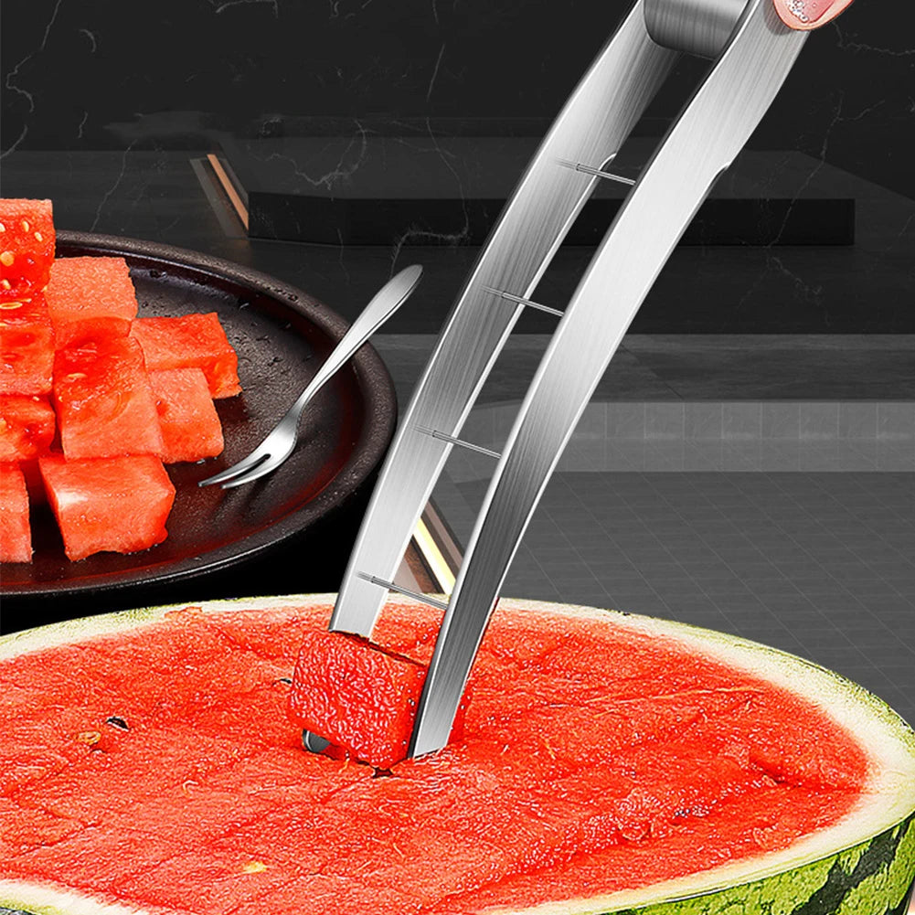 Stainless Steel Watermelon Slicing Knife & Corer – 24cm Fruit Cutter Tool
