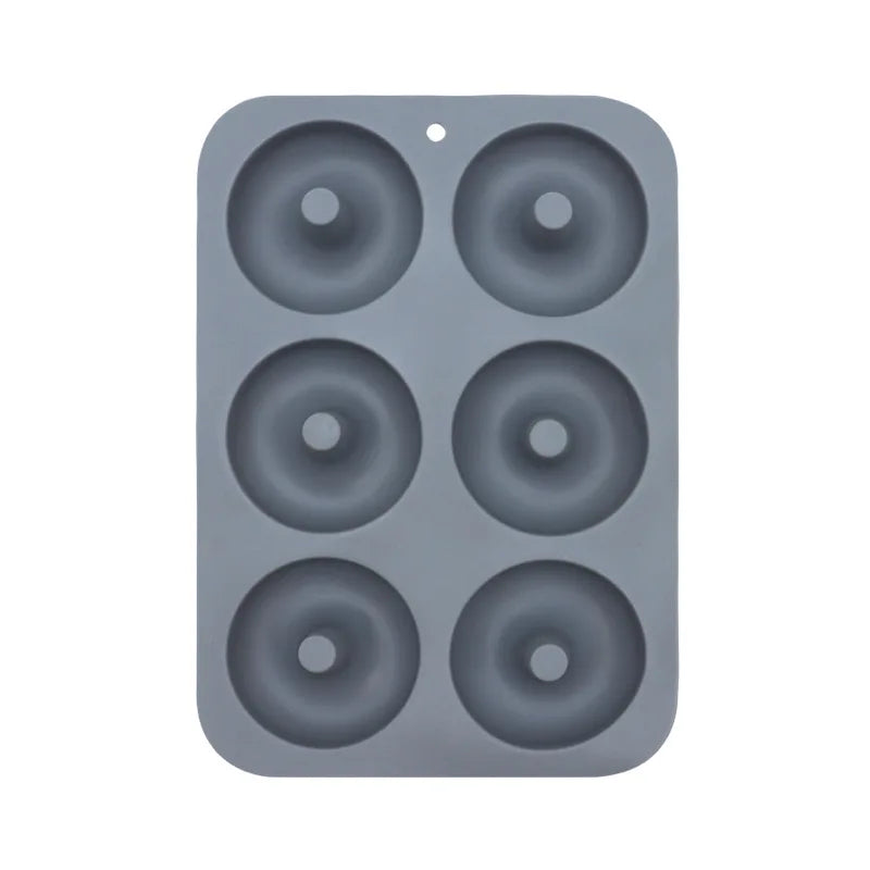 6-Hole Silicone Donuts Mold – Non-Stick Flexible Baking Tray