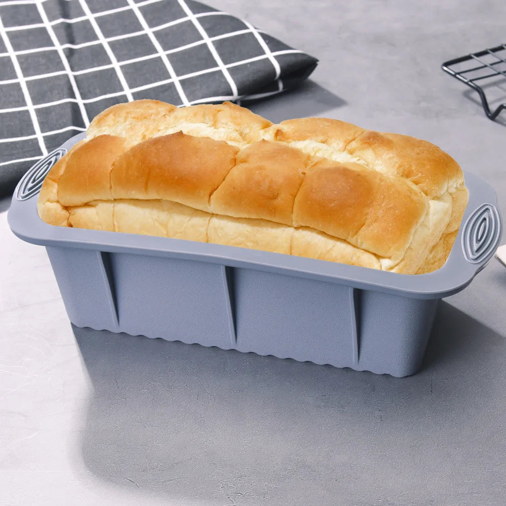 3D Silicone Bread Loaf Pan – Non-Stick Rectangular Baking Mold