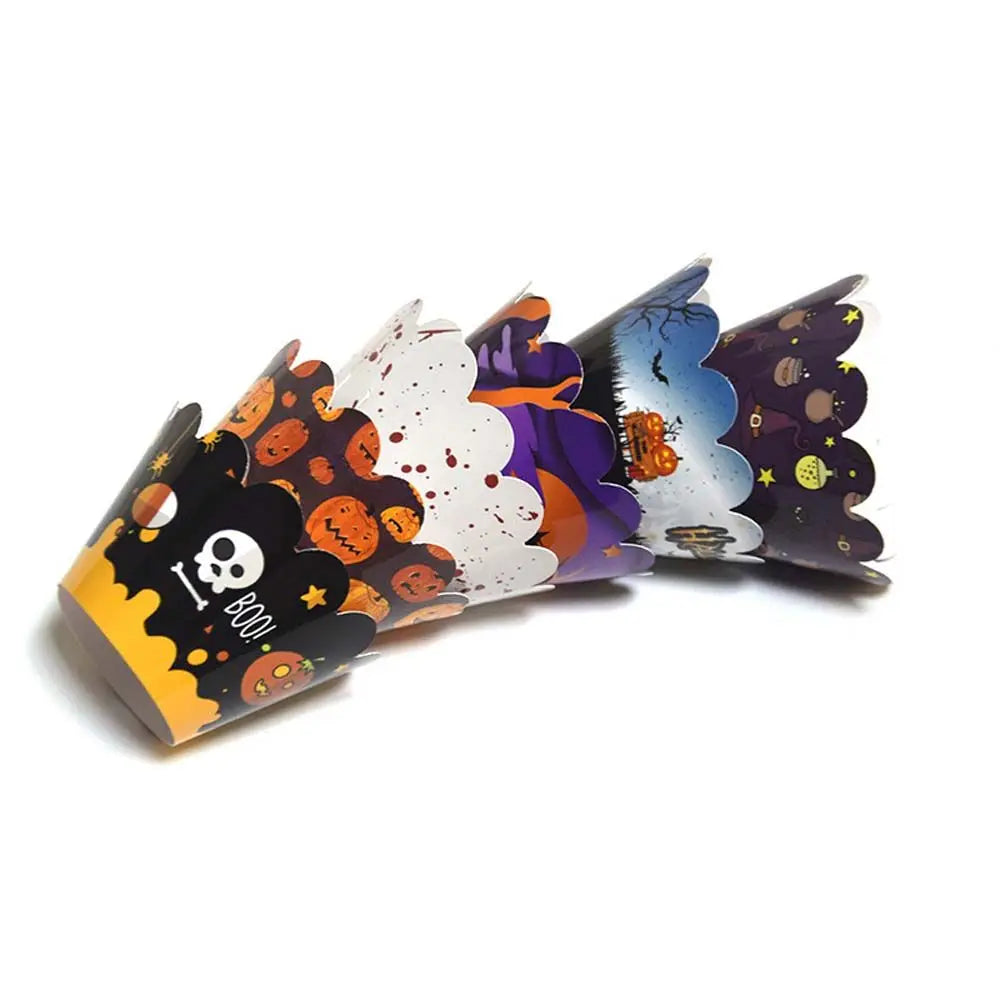 SpookyBake™ Halloween Pumpkin & Witch Cupcake Wrapper & Topper Set