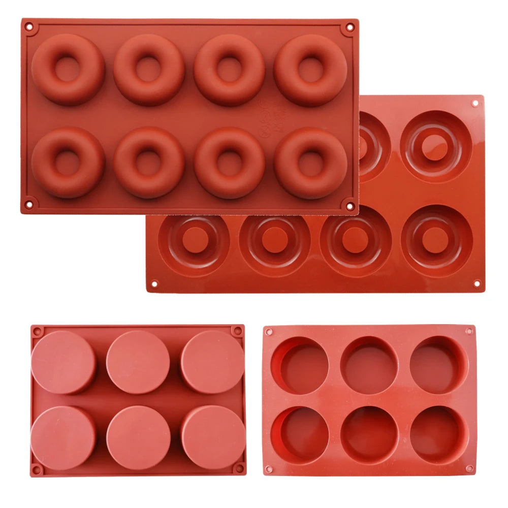 Cylinder Silicone Donut Mold – Non-Stick Baking Tray