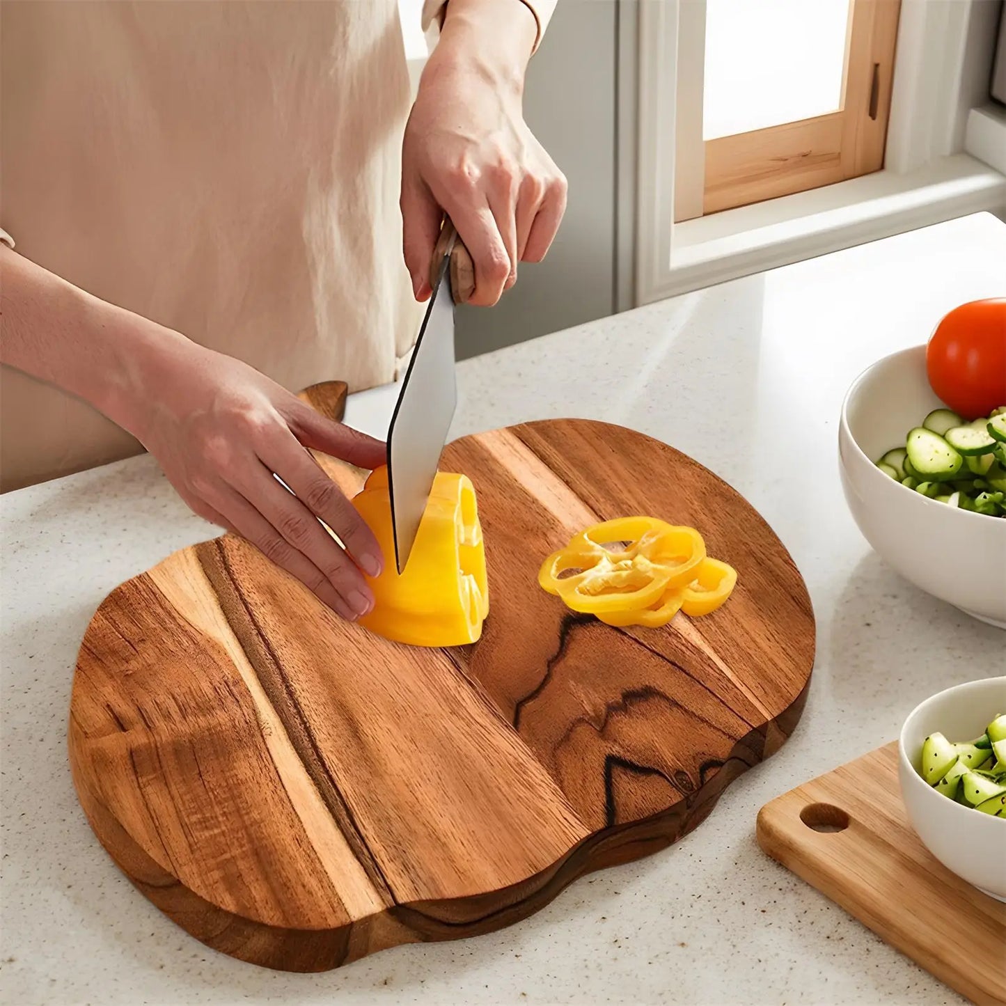 PumpkinCraft™ Halloween Wooden Cutting & Serving Board