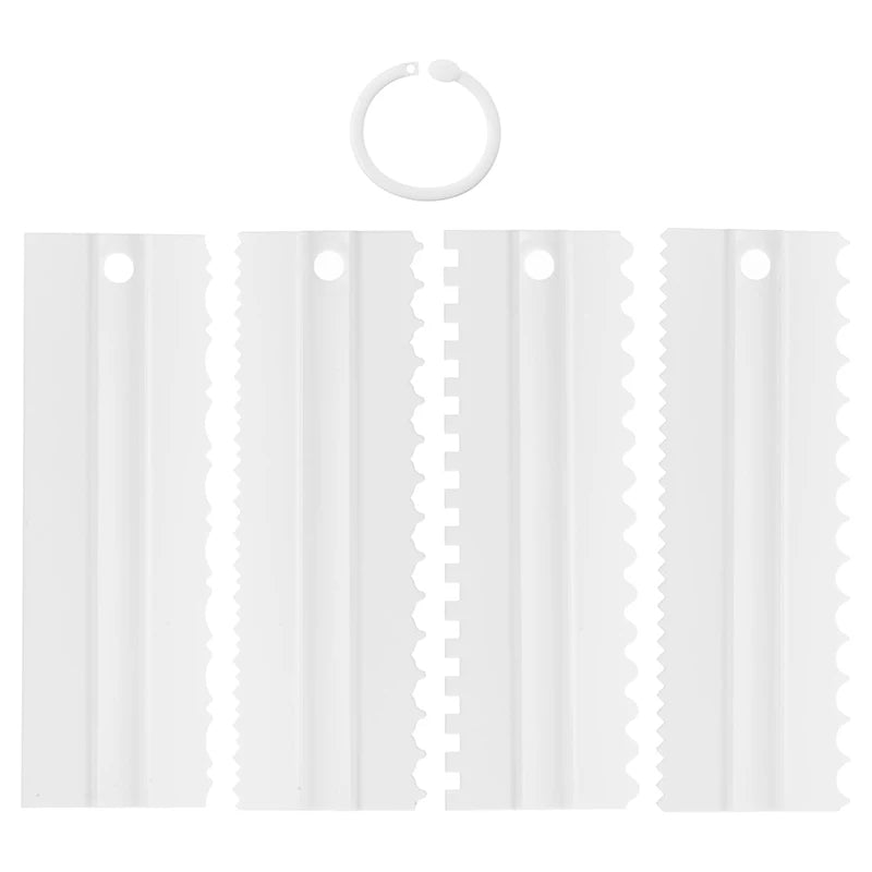 Teeth-Edge Cake Scraper for Fondant & Buttercream