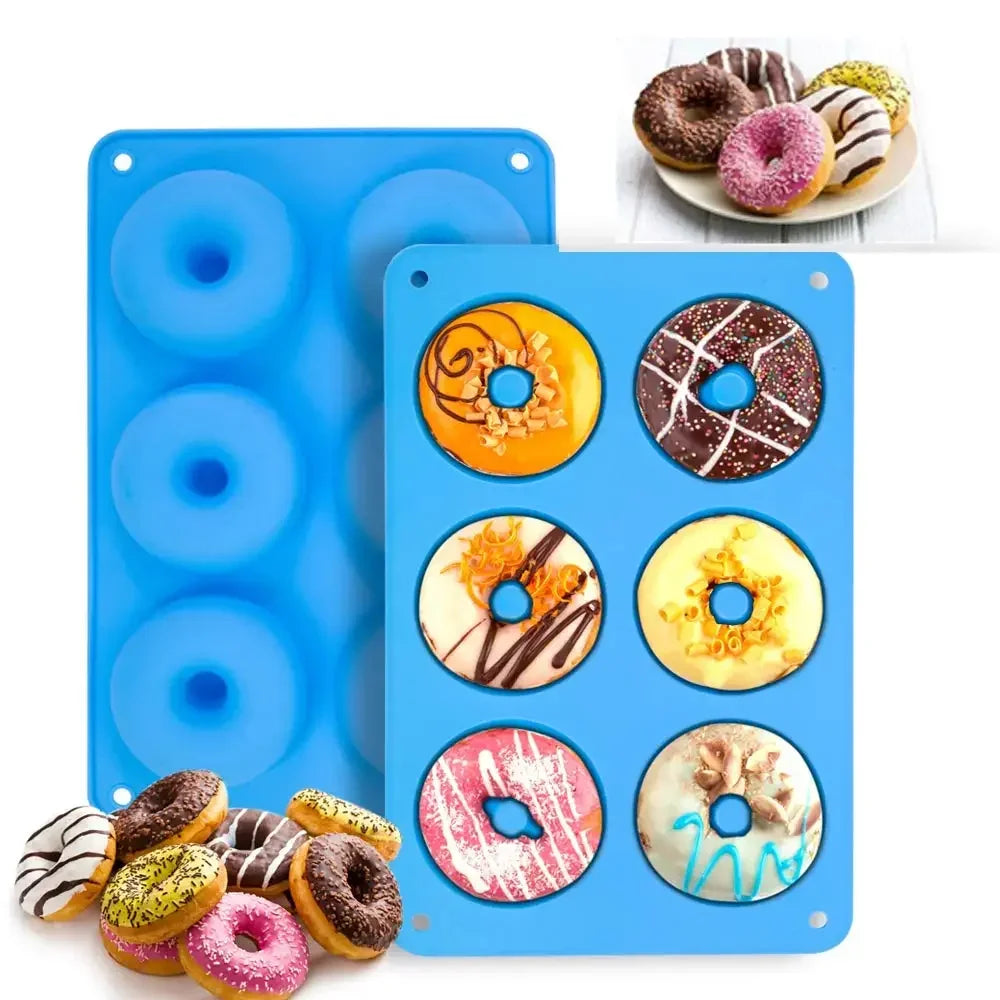 1/2pcs Silicone Muffins Donut Mold 6 Holes Baking Mould