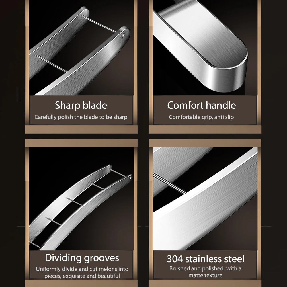 Stainless Steel Watermelon Slicing Knife & Corer – 24cm Fruit Cutter Tool