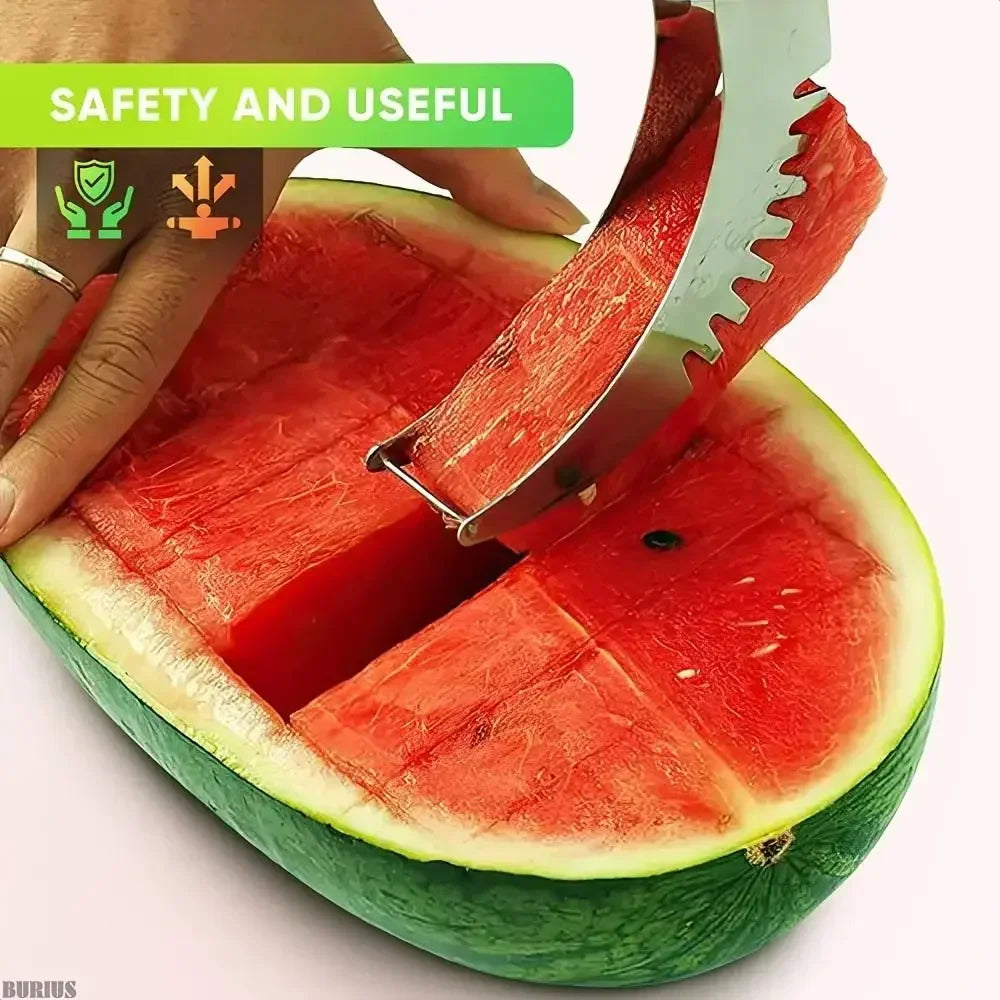 Stainless Steel Watermelon Digger & Fruit Slicer – Kitchen Cutter Tool