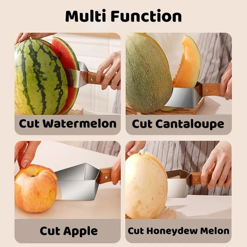 SliceMaster™ Stainless Steel Watermelon Cutter & Corer Clip