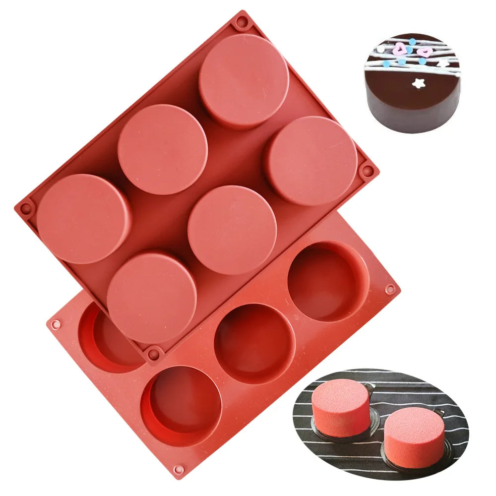 Cylinder Silicone Donut Mold – Non-Stick Baking Tray