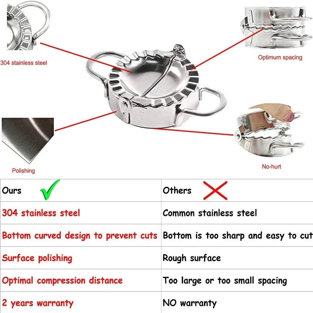 Stainless Steel Dumpling & Pastry Press