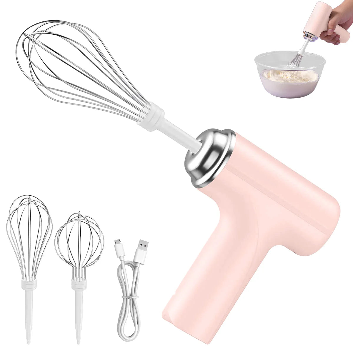 Portable Cordless Handheld Mixer – 3-Speed Electric Egg Beater | EcoWhisk™