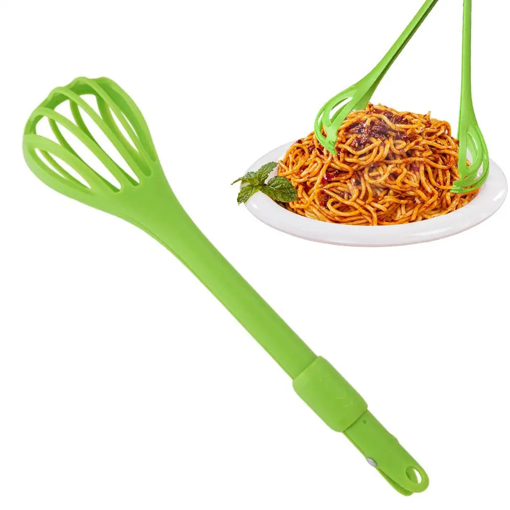 Multifunction 2-in-1 Egg Whisk & Food Tongs
