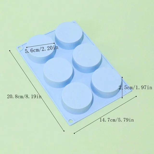 6-Hole Silicone Donuts Mold – Non-Stick Flexible Baking Tray
