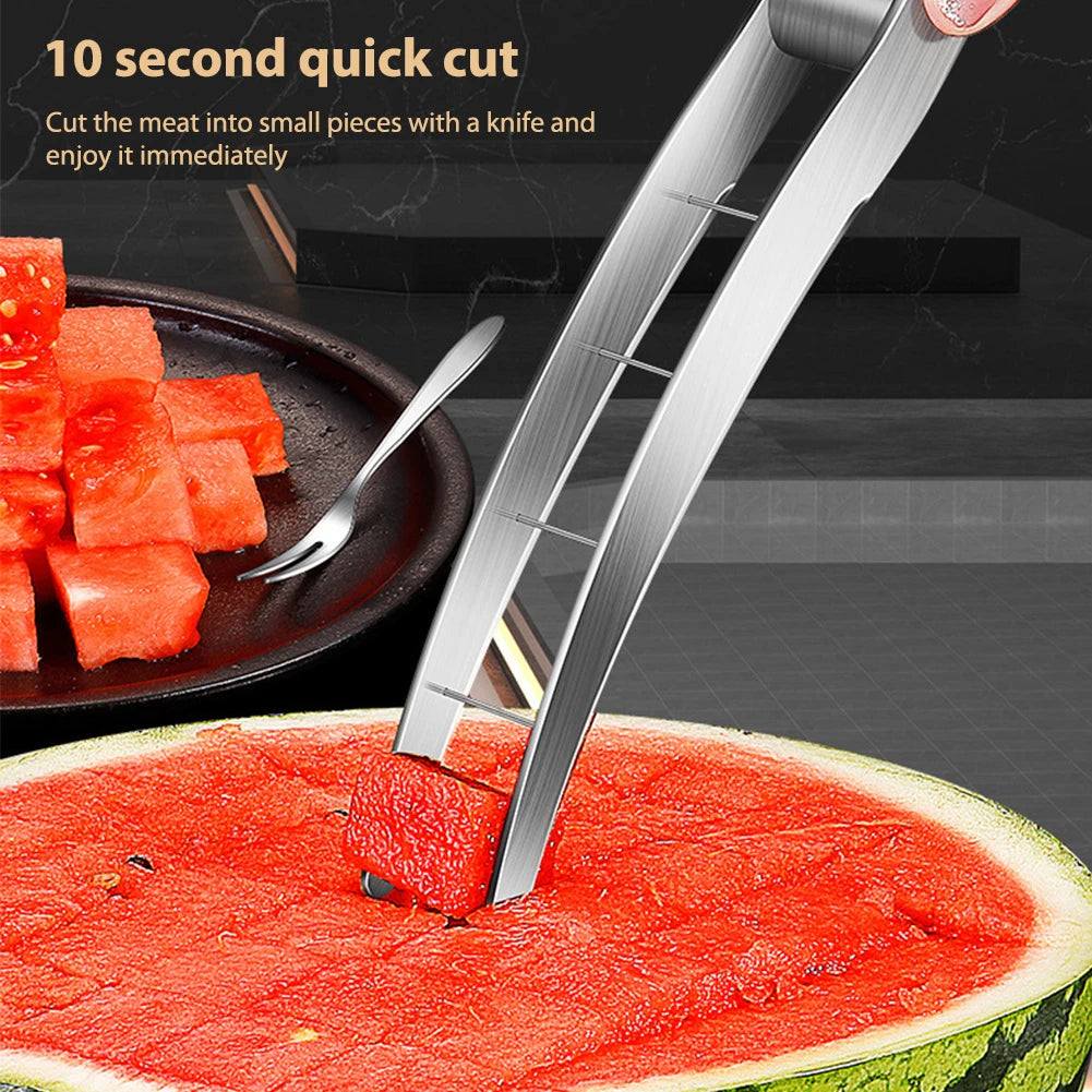 Stainless Steel Watermelon Slicing Knife & Corer – 24cm Fruit Cutter Tool