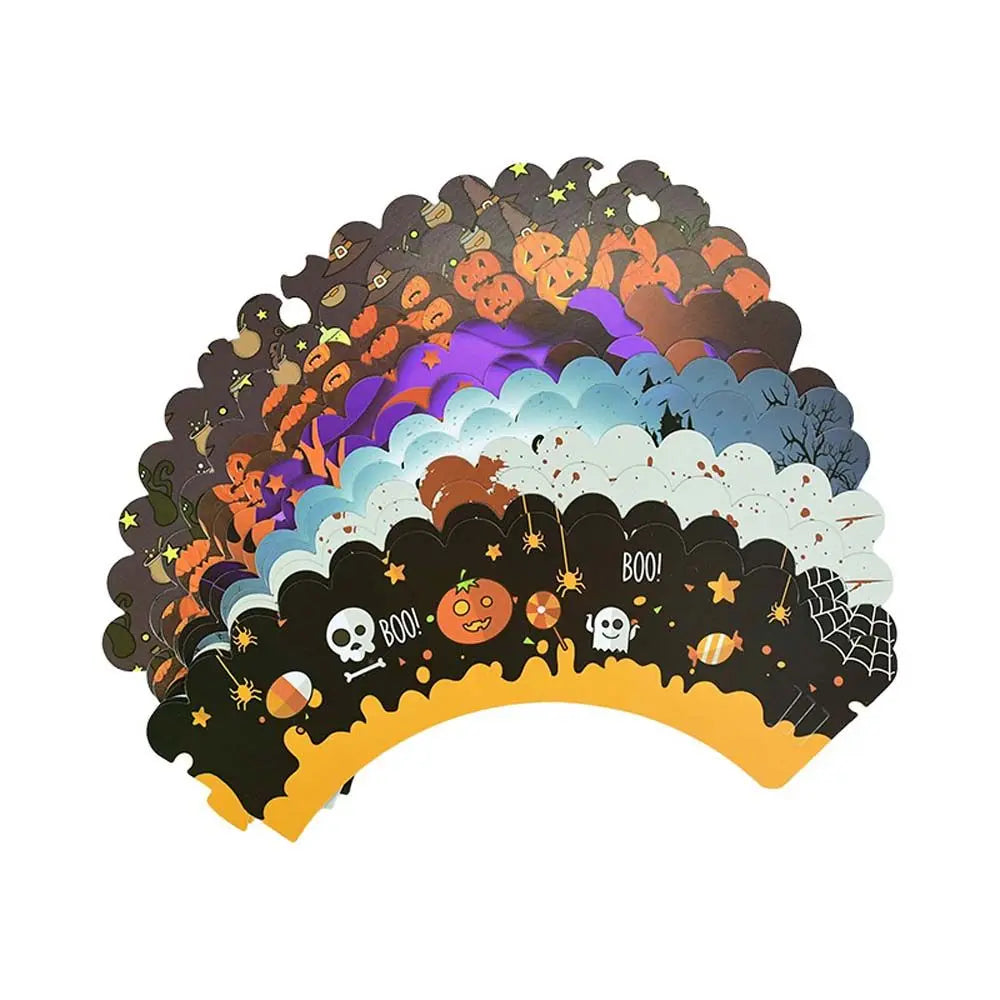 SpookyBake™ Halloween Pumpkin & Witch Cupcake Wrapper & Topper Set