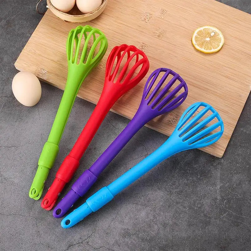 Multifunction 2-in-1 Egg Whisk & Food Tongs