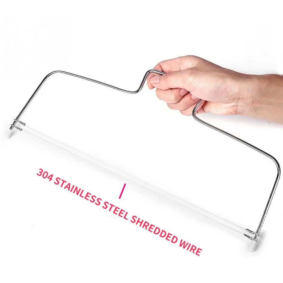 Adjustable Stainless Steel Cake Slicer Leveler – 1/2 Pcs Layer Cutting Tool for Cake Decorating