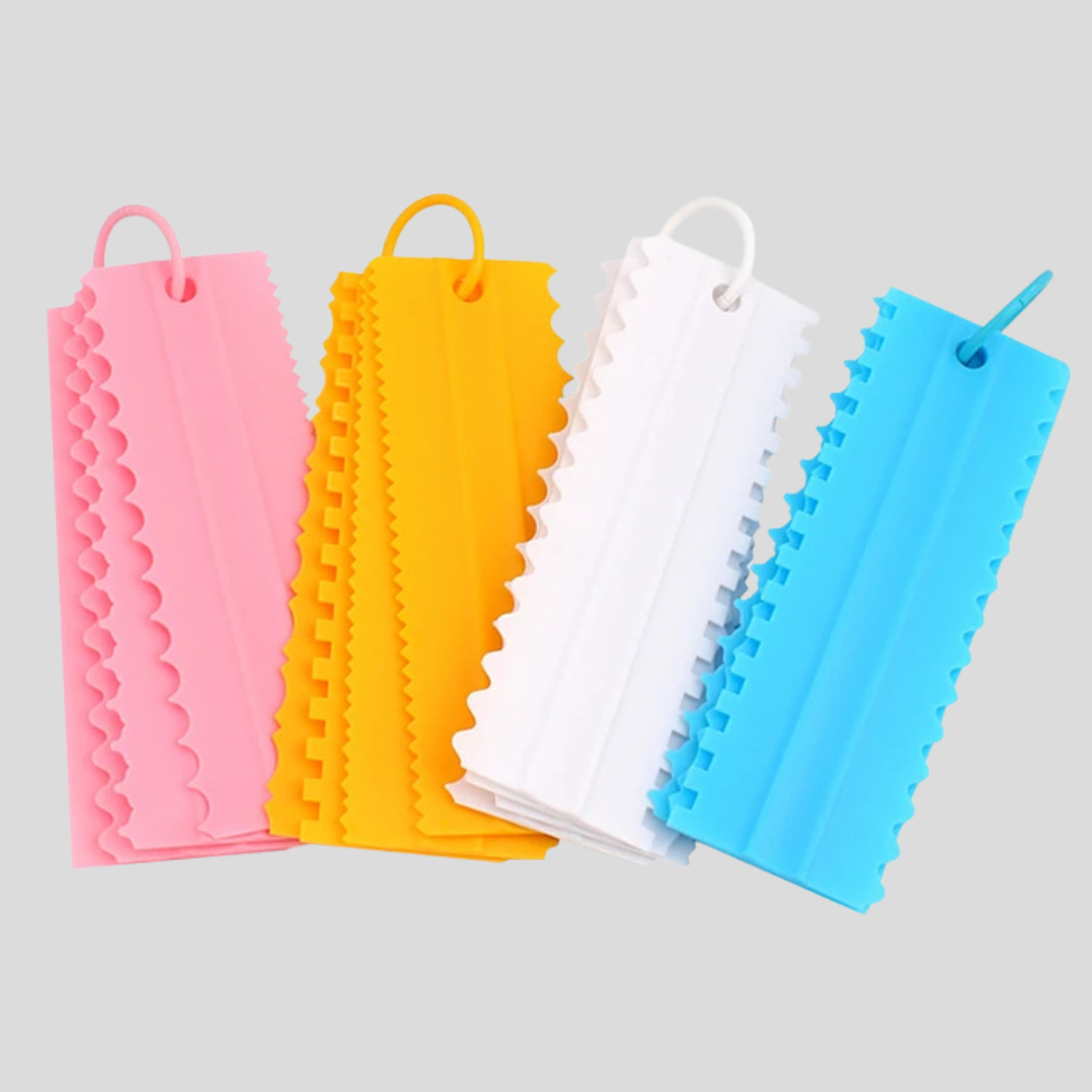 Teeth-Edge Cake Scraper for Fondant & Buttercream