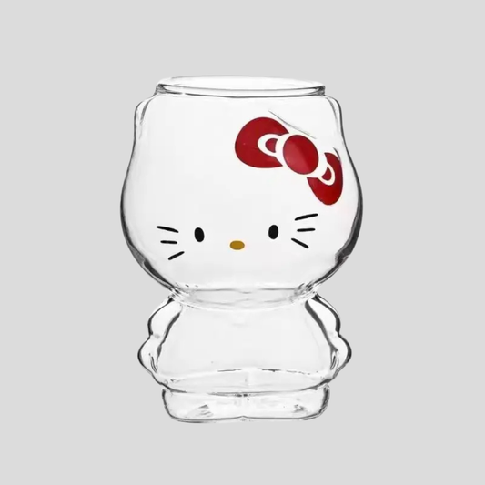 Hello Kitty Glass Mug - Cute Cartoon Coffee & Tea Cup
