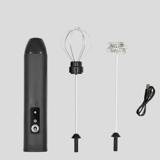Electric Handheld Milk Frother & Mini Blender – Portable 27mm Whisk